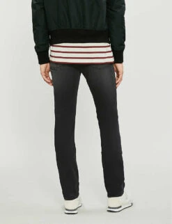 7 For All Mankind Slimmy Luxe Performance Plus Slim-fit Jeans -KOOPES Clothing Shop 1043 3005683 JSMSA240BB WASHEDBLACK ALT02