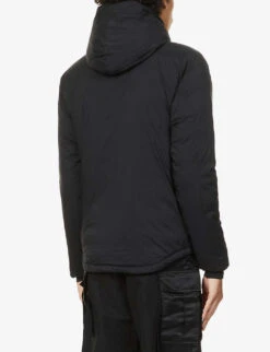 Canada Goose Lodge Logo-patch Shell-down Hooded Puffer Jacket -KOOPES Clothing Shop 322 3005144 5078M BLACK ALT03