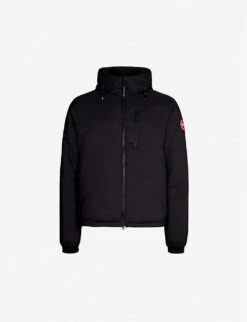 Canada Goose Lodge Logo-patch Shell-down Hooded Puffer Jacket
