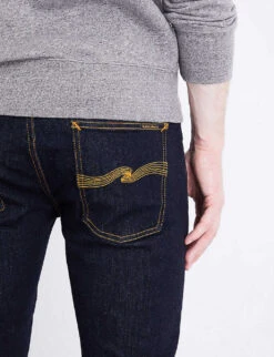 Nudie Jeans Skinny Lin Slim-fit Skinny Jeans -KOOPES Clothing Shop 362 2001268 112083 DRYDEEPORANGE ALT05