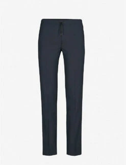 Sandro Alpha Wool-flannel Tapered-leg Trousers