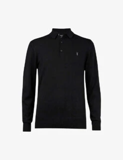 AllSaints Mode Slim-fit Wool Polo Shirt