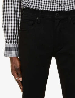 Paige Normandie Straight-leg Regular-fit Jeans -KOOPES Clothing Shop R00082319 BLACKSHADOW ALT04