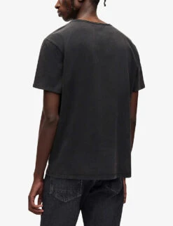 AllSaints Bodega Stretch-cotton Jersey T-shirt -KOOPES Clothing Shop R00133034 WASHEDBLACK ALT03