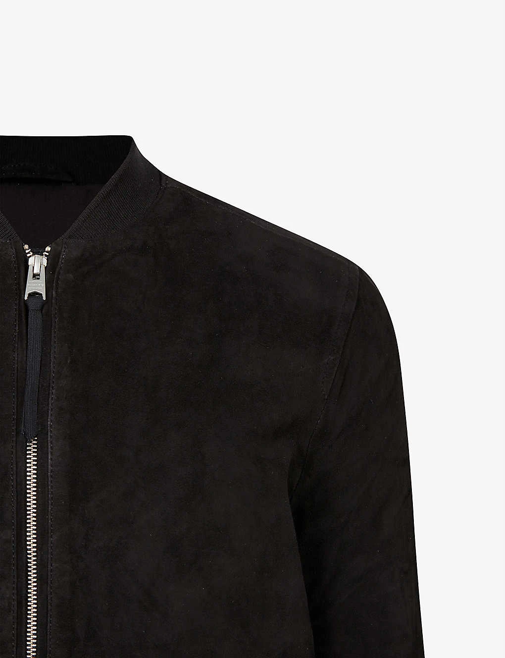 AllSaints Ronan Regular-fit Suede Bomber Jacket 8 AllSaints Ronan Regular-fit Suede Bomber Jacket - Image 6
