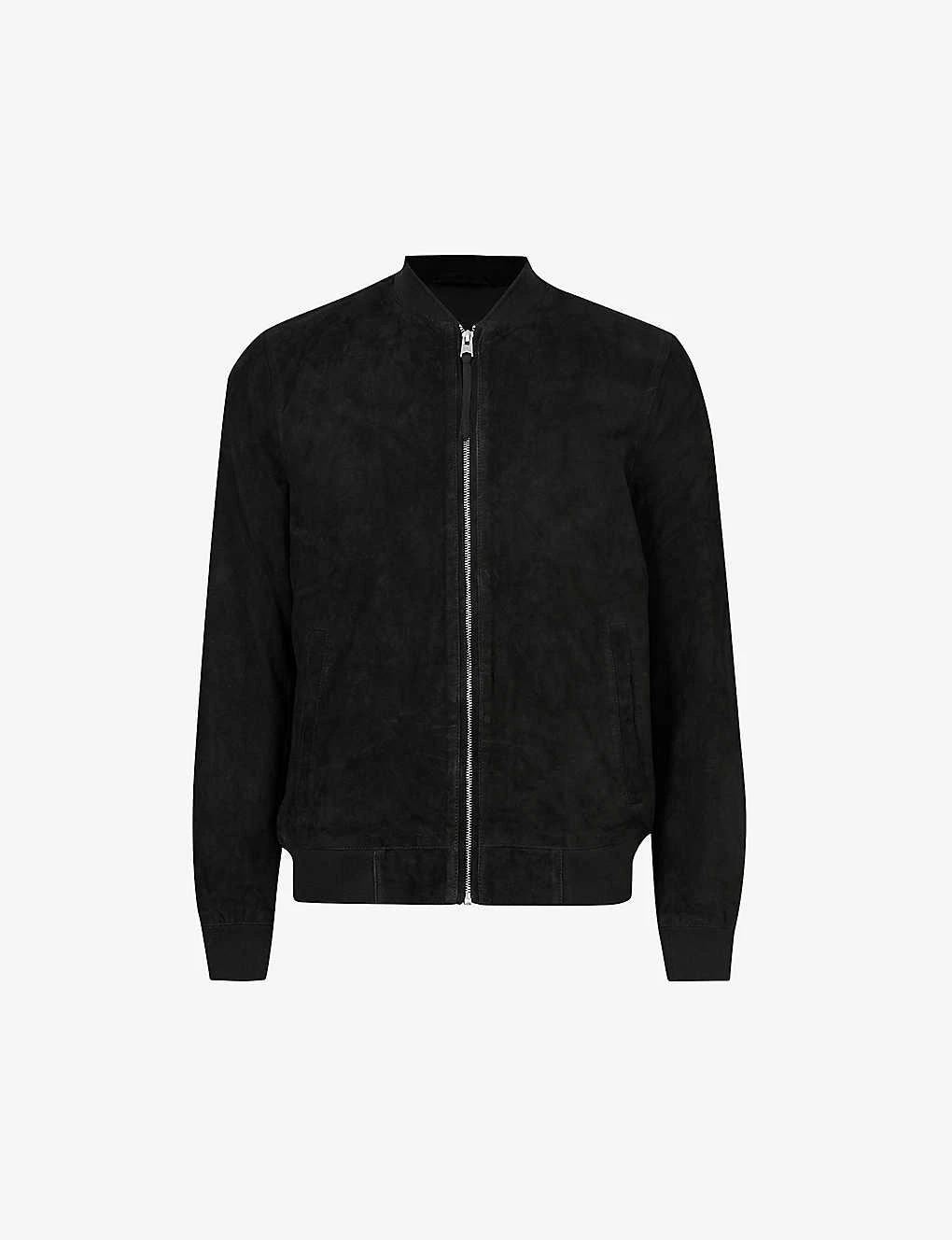 AllSaints Ronan Regular-fit Suede Bomber Jacket 3 AllSaints Ronan Regular-fit Suede Bomber Jacket