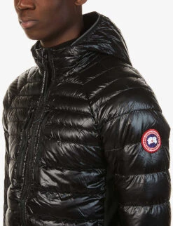 Canada Goose Hybridge Funnel-neck Shell-down Hooded Jacket 11 Canada Goose Hybridge Funnel-neck Shell-down Hooded Jacket -KOOPES Clothing Shop R03675120 BLACK ALT03
