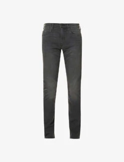 Paige Lennox Slim-fit Mid-rise Stretch-denim Jeans