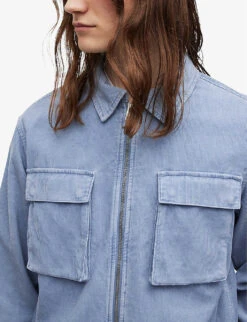 AllSaints Clifton Cotton Corduroy Jacket -KOOPES Clothing Shop R03751157 CLOUDYBLUE ALT04
