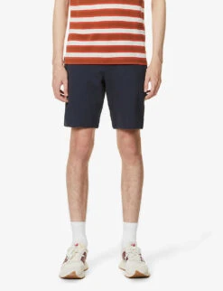 Paige Rickson Relaxed-fit Stretch-woven Shorts -KOOPES Clothing Shop R03760469 DEEPANCHOR ALT02