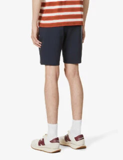 Paige Rickson Relaxed-fit Stretch-woven Shorts -KOOPES Clothing Shop R03760469 DEEPANCHOR ALT03