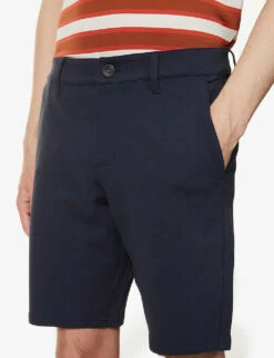 Paige Rickson Relaxed-fit Stretch-woven Shorts -KOOPES Clothing Shop R03760469 DEEPANCHOR ALT04