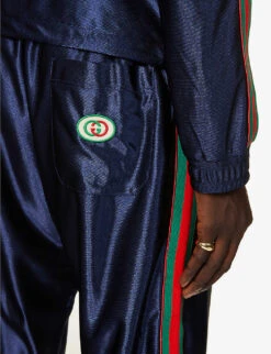 Gucci Striped-panel Tapered Woven Tracksuit Jogging Bottoms 11 Gucci Striped-panel Tapered Woven Tracksuit Jogging Bottoms -KOOPES Clothing Shop R03765510 INKMIX ALT04