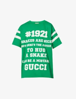 Gucci 1921 Crewneck Cotton-jersey T-shirt