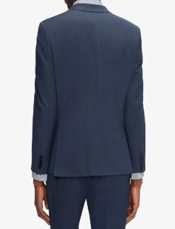 Ted Baker Sinjjs Slim-fit Wool-blend Blazer -KOOPES Clothing Shop R03777874 DKBLUE ALT02