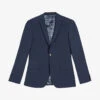 Ted Baker Sinjjs Slim-fit Wool-blend Blazer -KOOPES Clothing Shop R03777874 DKBLUE M