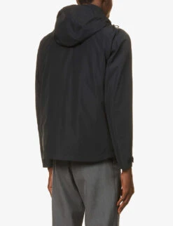 Boss Logo-print Hooded Shell Jacket -KOOPES Clothing Shop R03786779 BLACK ALT03