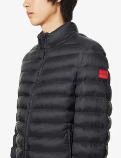 Hugo High-neck Padded Shell Jacket -KOOPES Clothing Shop R03788579 BLACK ALT04