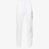 Boss Brand-print Cotton And Recycled Polyester-blend Jogging Bottoms -KOOPES Clothing Shop R03788685 WHITE M