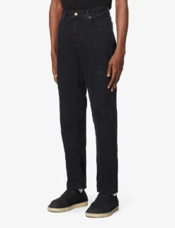 Nudie Jeans Gritty Jackson Slim-fit Straight Denim Jeans -KOOPES Clothing Shop R03802054 BLACKFOREST ALT02