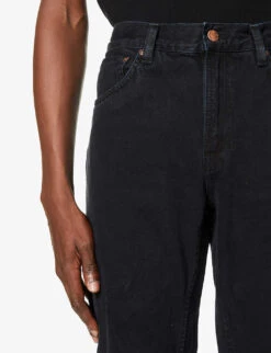 Nudie Jeans Gritty Jackson Slim-fit Straight Denim Jeans -KOOPES Clothing Shop R03802054 BLACKFOREST ALT04