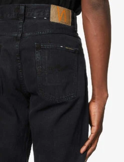 Nudie Jeans Gritty Jackson Slim-fit Straight Denim Jeans -KOOPES Clothing Shop R03802054 BLACKFOREST ALT05