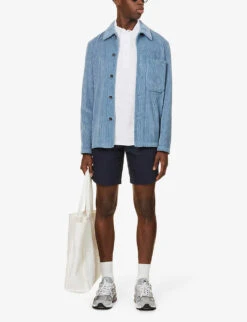 ORLEBAR BROWN Norwich Slim-fit Linen Shorts -KOOPES Clothing Shop R03824003 NAVY ALT01