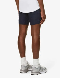 ORLEBAR BROWN Norwich Slim-fit Linen Shorts -KOOPES Clothing Shop R03824003 NAVY ALT03