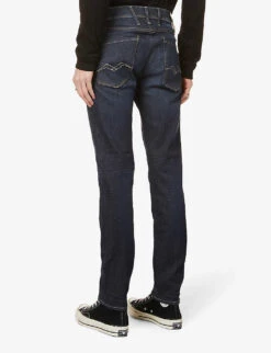 Replay Anbass Hyperflex Re-Used Slim-fit Stretch-denim Jeans -KOOPES Clothing Shop R03886520 DARKBLUE ALT03