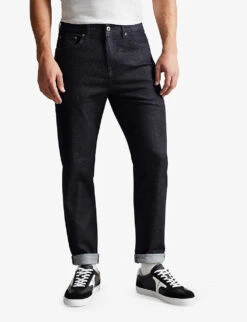 Ted Baker Finchly Slim-leg Denim Jeans -KOOPES Clothing Shop R03895018 NAVYBLUE ALT02