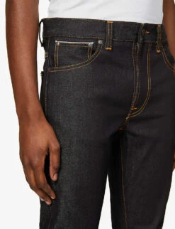 Nudie Jeans Lean Dean Regular-fit Tapered-leg Stretch-denim Jeans -KOOPES Clothing Shop R03895906 DRYTRUESELVAGE ALT04