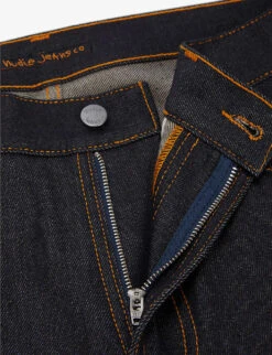 Nudie Jeans Lean Dean Regular-fit Tapered-leg Stretch-denim Jeans -KOOPES Clothing Shop R03895906 DRYTRUESELVAGE ALT06