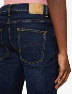 Nudie Jeans Lean Dean Slim-fit Tapered-leg Stretch-denim Jeans -KOOPES Clothing Shop R03895907 NEWINK ALT05