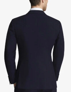 Reiss Bold Single-breasted Wool Blazer -KOOPES Clothing Shop R03924635 NAVY ALT03
