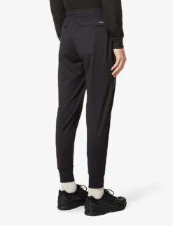 Vuori Sunday Brand-print Recycled-polyester Stretch Jogging Bottoms -KOOPES Clothing Shop R03944719 BLACK ALT03