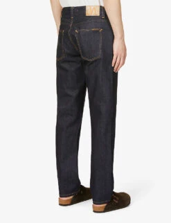 Nudie Jeans Gritty Jackson Regular-fit Straight-leg Jeans -KOOPES Clothing Shop R03944950 DRYCLASSICNAVY ALT03
