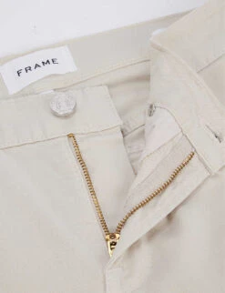 FRAME L’homme Slim-fit Slim-leg Stretch-woven Trousers -KOOPES Clothing Shop R03946242 MILKBEIGE ALT06
