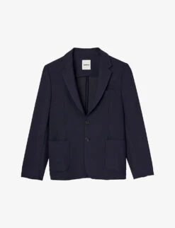 Sandro Unstructured Single-breasted Jersey Suit Jacket