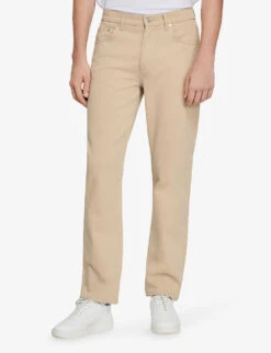 Sandro Heavy Organic Straight-leg High-rise Jeans 9 Sandro Heavy Organic Straight-leg High-rise Jeans -KOOPES Clothing Shop R03948194 NATURELS ALT02