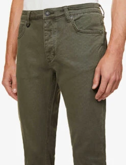 NEUW Lou Regular-fit Tapered Stretch-denim Jeans -KOOPES Clothing Shop R03954829 MILITARY ALT04