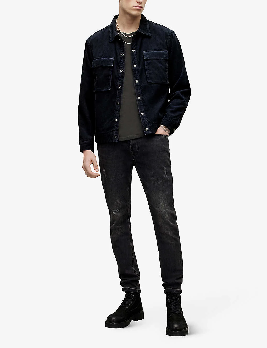 AllSaints Natt Quilted Corduroy Jacket 5 AllSaints Natt Quilted Corduroy Jacket - Image 3