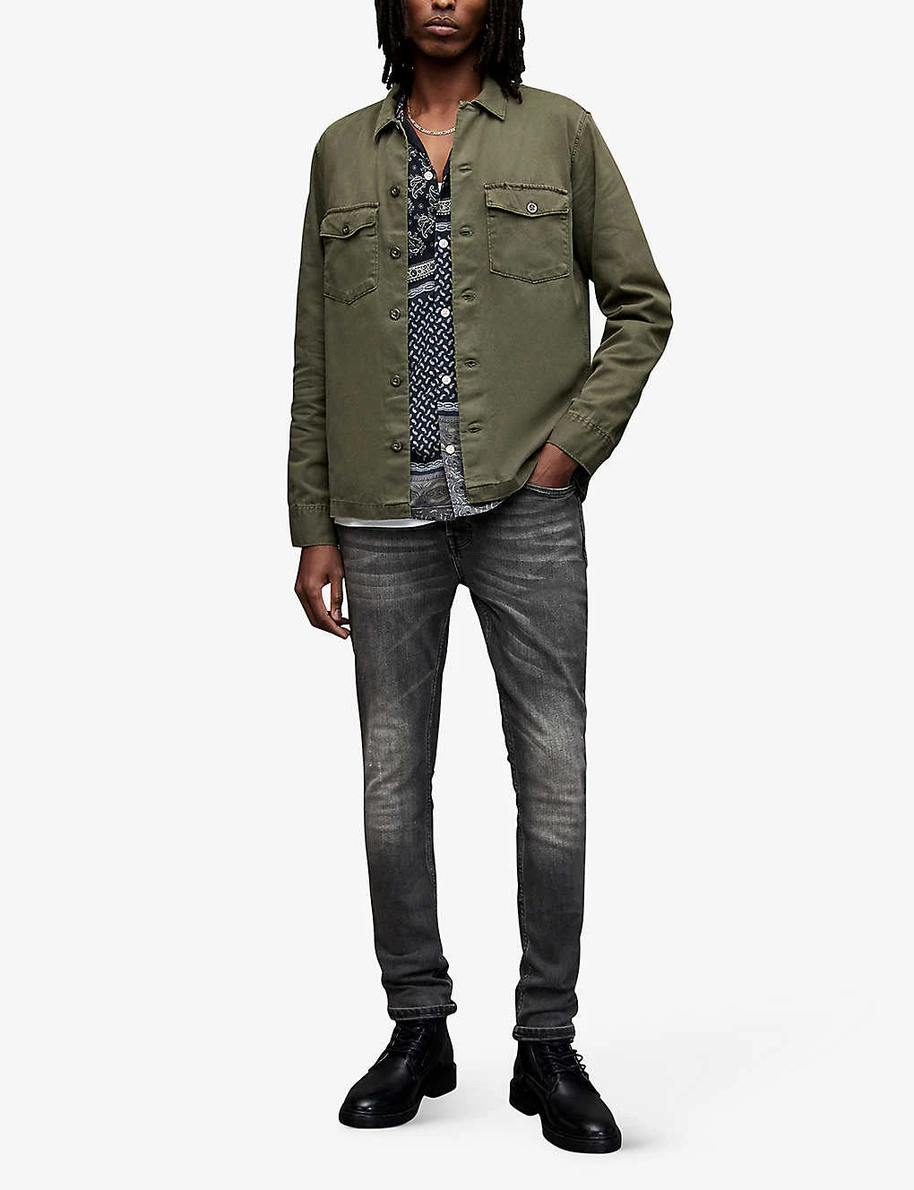 AllSaints Cigarette Skinny-fit Organic-cotton Jeans 4 AllSaints Cigarette Skinny-fit Organic-cotton Jeans - Image 2