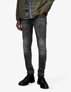 AllSaints Cigarette Skinny-fit Organic-cotton Jeans 10 AllSaints Cigarette Skinny-fit Organic-cotton Jeans -KOOPES Clothing Shop R03961809 WASHEDBLACK ALT02