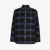 AllSaints Rotation Checked Oversized Woven Overshirt -KOOPES Clothing Shop R03962406 DARKINK M