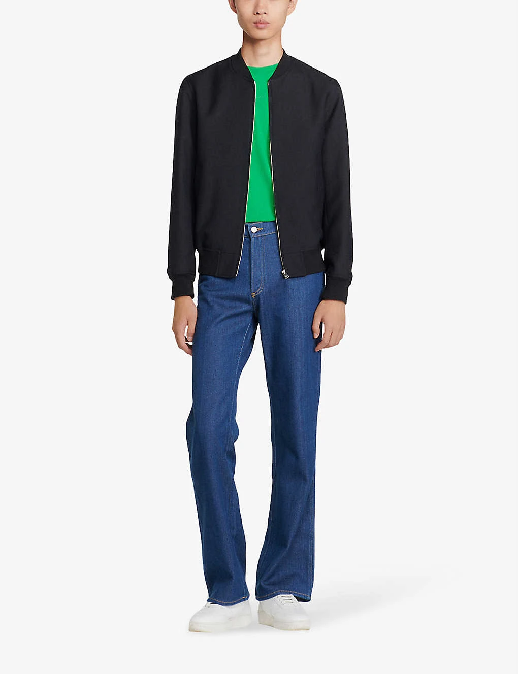 Sandro New Teddy Wool-blend Bomber Jacket 4 Sandro New Teddy Wool-blend Bomber Jacket - Image 2