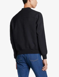 Sandro New Teddy Wool-blend Bomber Jacket 10 Sandro New Teddy Wool-blend Bomber Jacket -KOOPES Clothing Shop R03962598 BLEUS ALT03