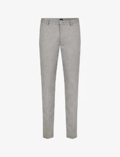 Boss Regular-fit Tapered Stretch-woven Trousers