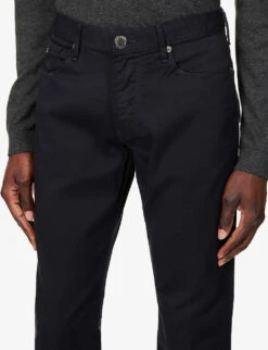 Emporio Armani J06 Gab Straight-leg Mid-rise Stretch-denim Jeans -KOOPES Clothing Shop R03981647 BLUNAVY ALT04