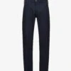 Emporio Armani Micro Dot Slim-fit Mid-rise Cotton-blend Jeans