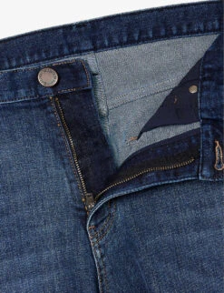 Emporio Armani Regular-fit Straight-leg Stretch-denim Jeans 15 Emporio Armani Regular-fit Straight-leg Stretch-denim Jeans -KOOPES Clothing Shop R03981649 DENIMBLUMD ALT06